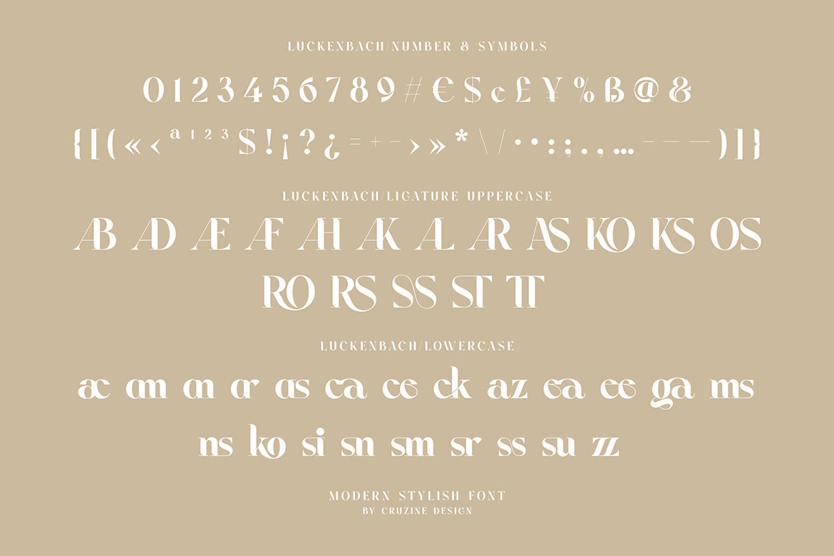 Luckenbach - Modern Serif Font Luckenbach - Modern Serif Font
