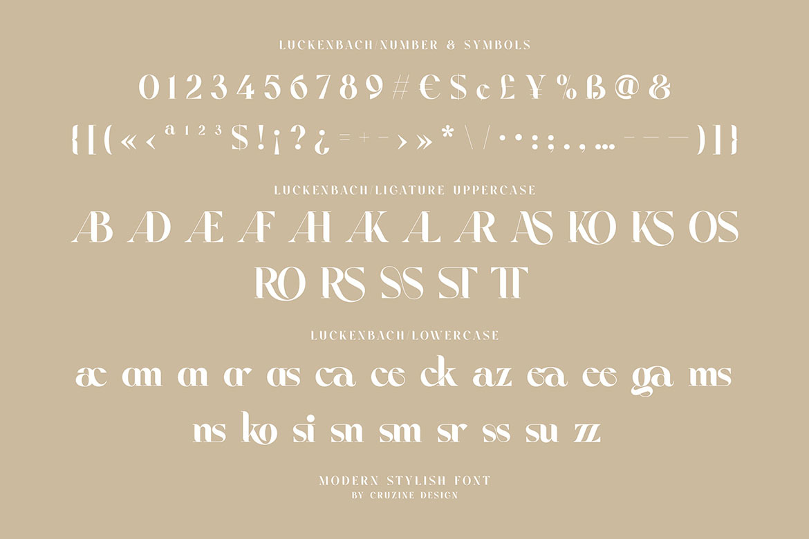 Luckenbach - Modern Serif Font