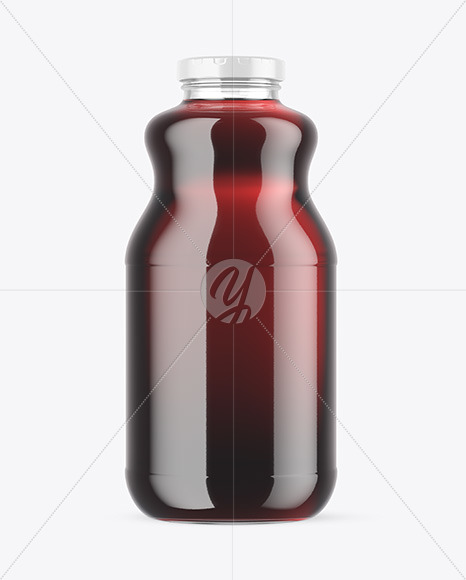 Cherry Juice Bottle Mockup