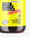 Cherry Juice Bottle Mockup