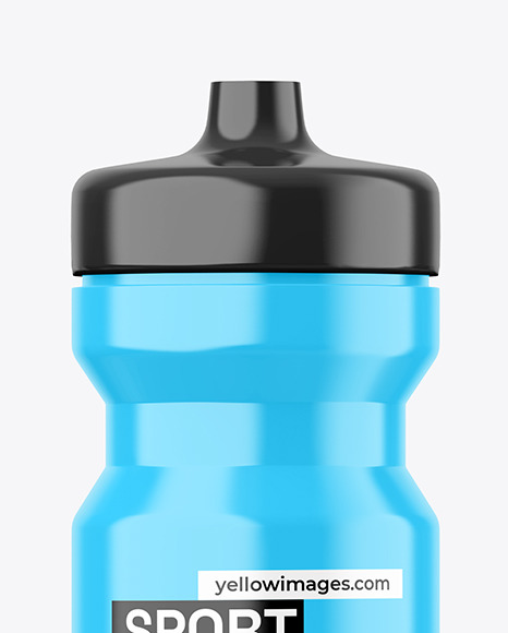 Glossy Sport Bottle Mockup