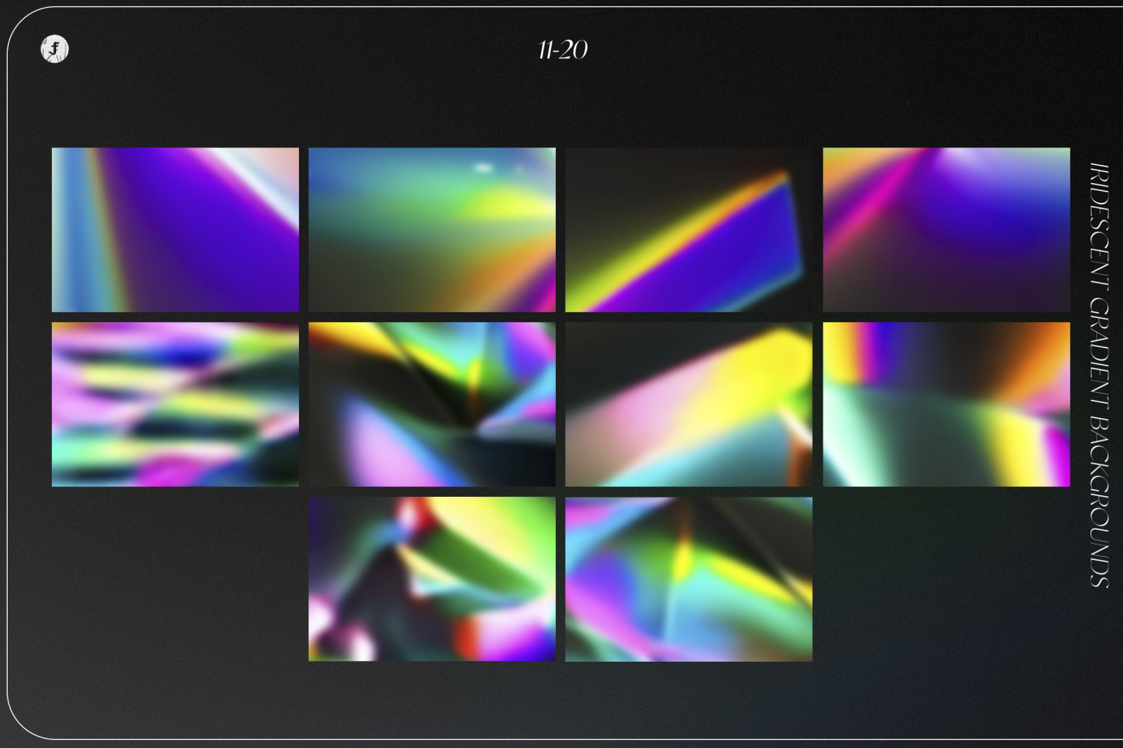 Iridescent Gradient Backgrounds