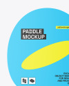 Two Matte Ping Pong Paddles & Balls Mockup