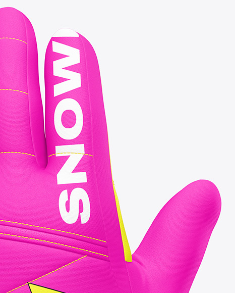 Snowboarding Glove Mockup