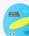 Two Ping Pong Paddles with Wooden Handles & Balls Mockup