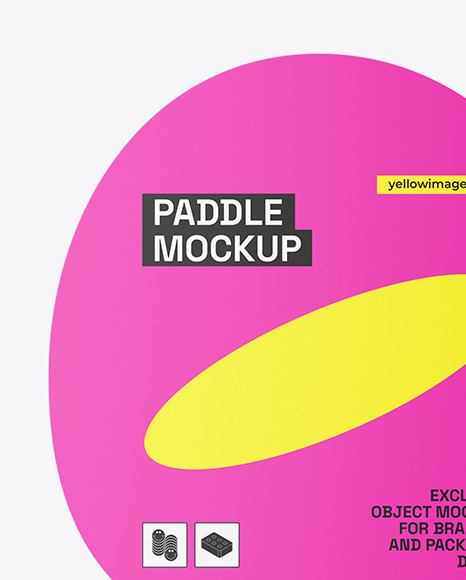 Two Ping Pong Paddles with Dark Wooden Handles & Balls Mockup