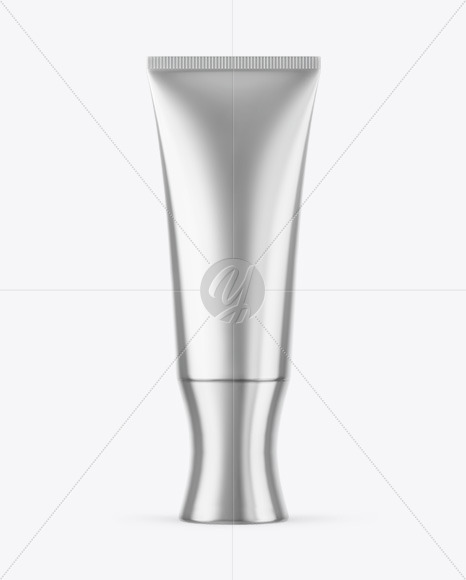 Metallic Cosmetic Tube Mockup