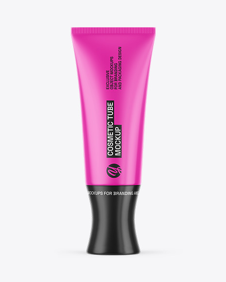 Glossy Cosmetic Tube Mockup