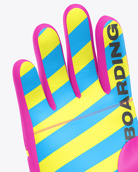 Snowboarding Gloves Mockup