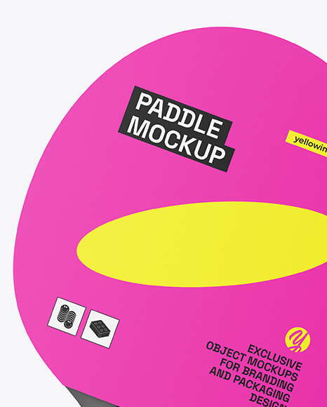 Two Matte Ping Pong Paddles & Balls Mockup