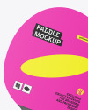 Two Matte Ping Pong Paddles & Balls Mockup