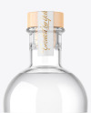 Clear Glass Vodka Bottle Mockup