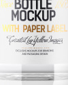 Clear Glass Vodka Bottle Mockup Clear Glass Vodka Bottle Mockup