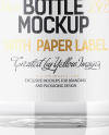 Clear Glass Vodka Bottle Mockup Clear Glass Vodka Bottle Mockup