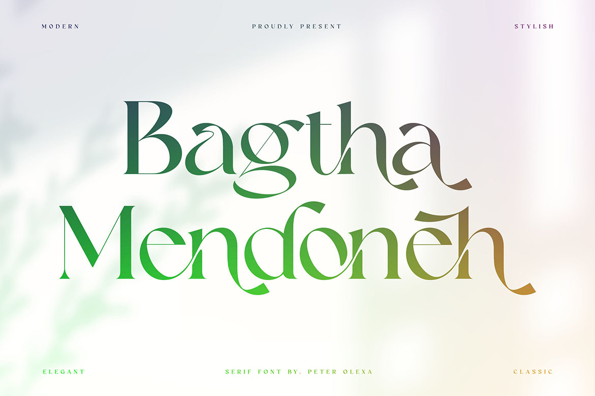 Bagtha Mendoneh Ligature Serif Bagtha Mendoneh Ligature Serif