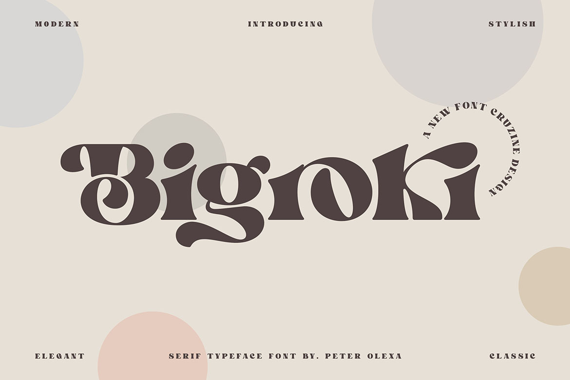 Bigroki - Bold Serif Font Bigroki - Bold Serif Font
