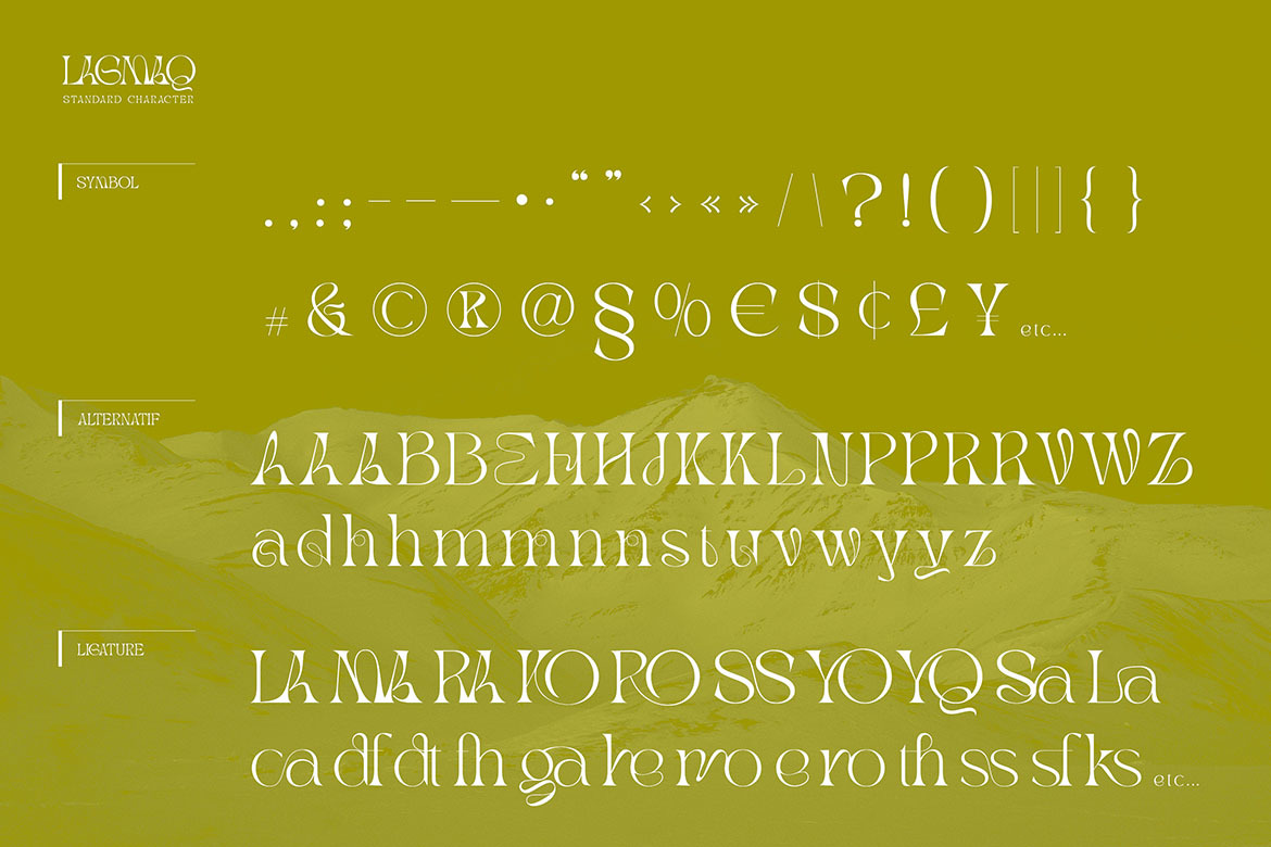 Lagmaq Unique Serif Font Lagmaq Unique Serif Font