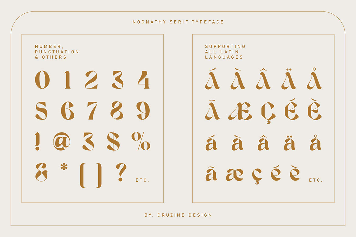 Nognathy - Artistic Serif Font