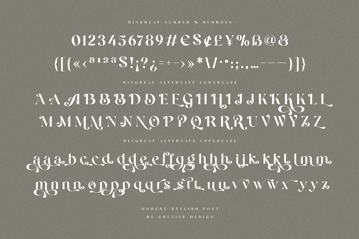 Ringreat Decorative Serif Font