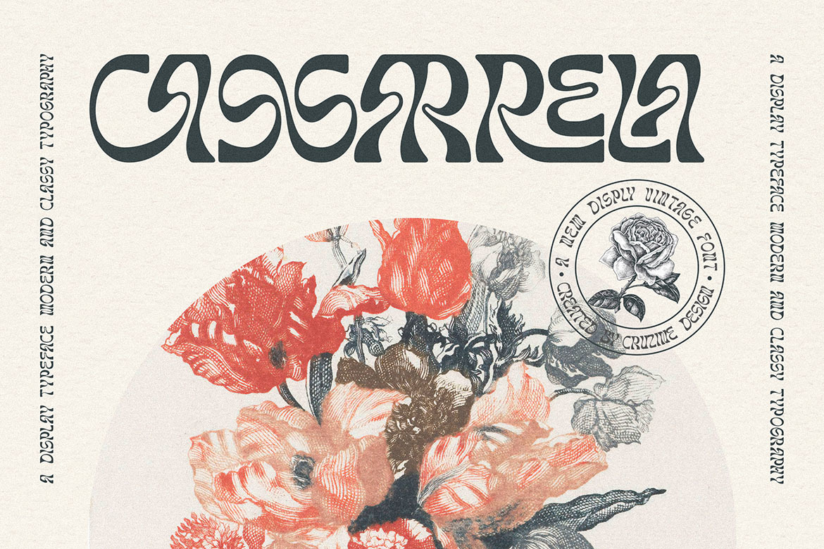 Cassarrela Groovy Retro Font Cassarrela Groovy Retro Font