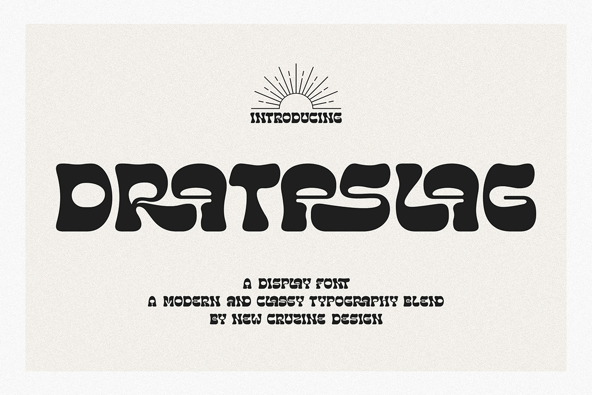 Drataslag Groovy Artistic Font Drataslag Groovy Artistic Font