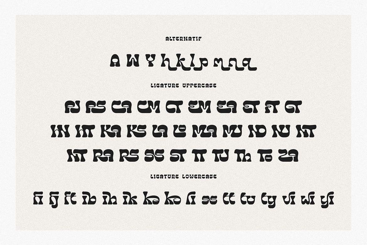 Drataslag Groovy Artistic Font Drataslag Groovy Artistic Font