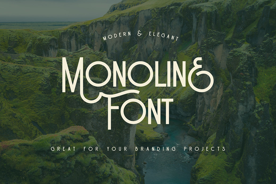 Abraham Vintage Monoline Font Abraham Vintage Monoline Font