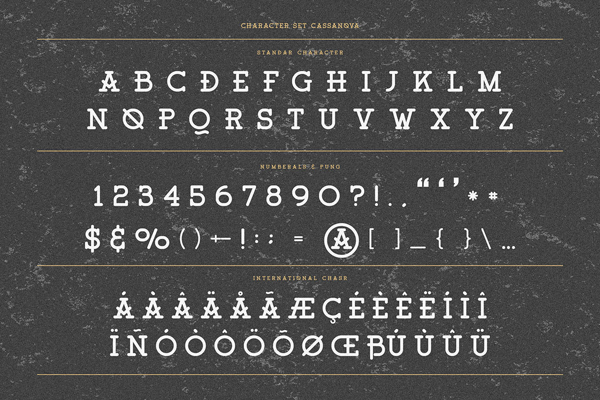 Cassanova Monoline Slab Serif Cassanova Monoline Slab Serif