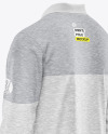 Melange Men's Long Sleeve Polo Shirt Mockup