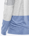 Melange Men's Long Sleeve Polo Shirt Mockup