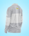 Melange Men's Long Sleeve Polo Shirt Mockup