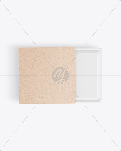 Case In Kraft Box Mockup