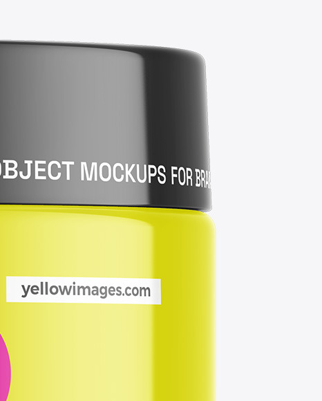 Glossy Cosmetic Jar Mockup