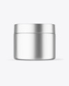 Matte Metallic Cosmetic Jar Mockup