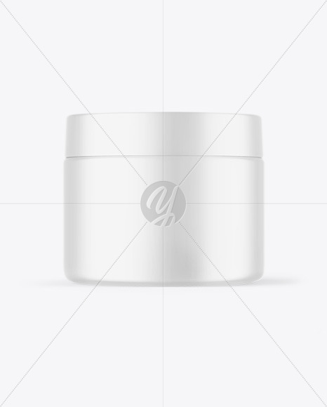 Matte Cosmetic Jar Mockup