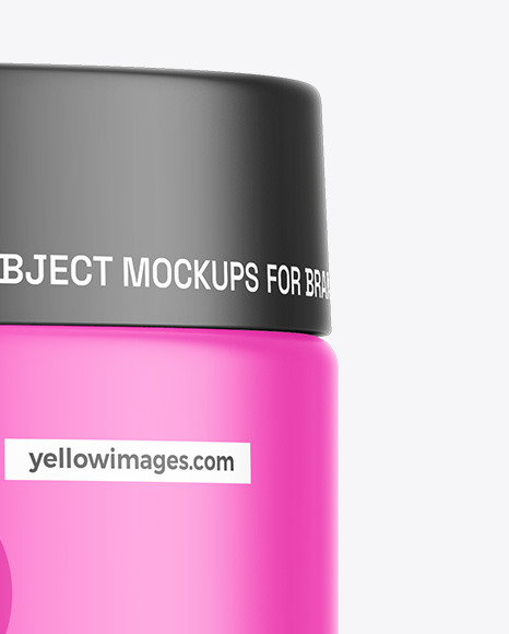 Matte Cosmetic Jar Mockup