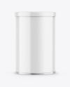 Coffee Tin Can with Glossy Finish Mockup