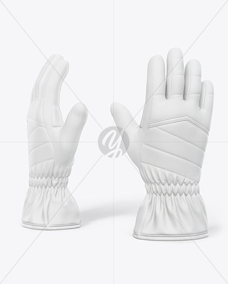 Snowboarding Gloves Mockup