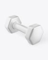 Metallic Dumbbell Mockup