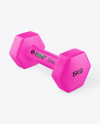 Neoprene Dumbbell Mockup