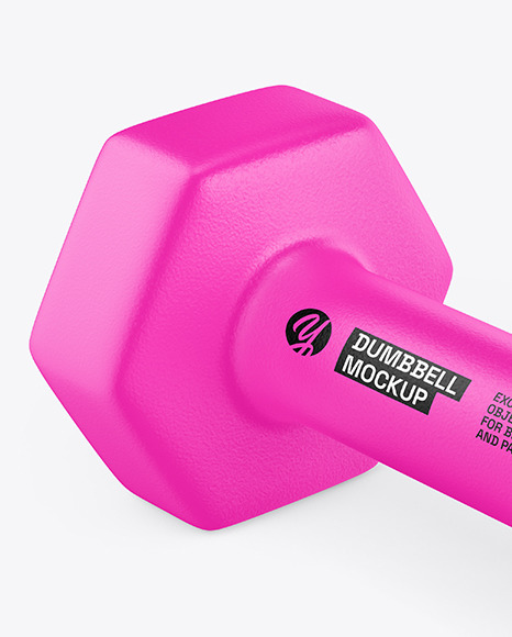 Neoprene Dumbbell Mockup