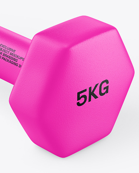 Neoprene Dumbbell Mockup