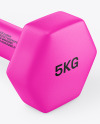 Neoprene Dumbbell Mockup