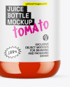 Tomato Juice Bottle Mockup