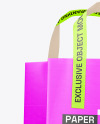 Matte Paper Shopping Bag w/ Paper Handles Mockup