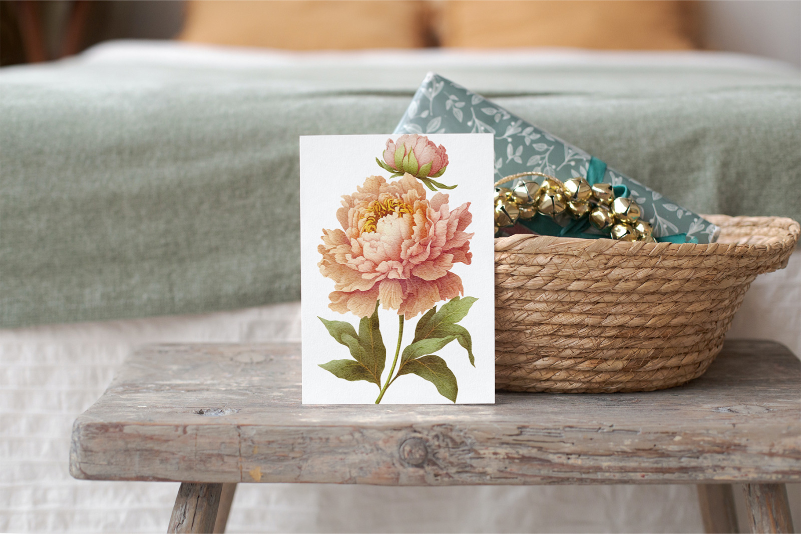 Peony flowers clipart