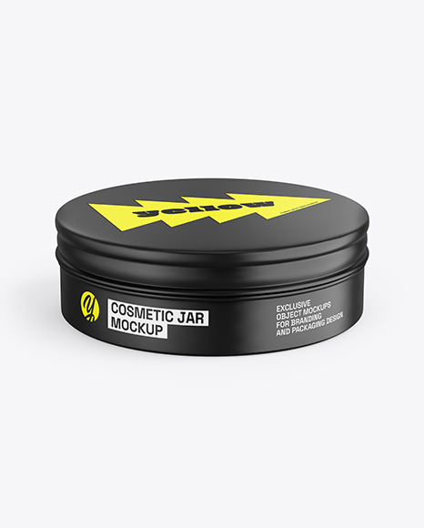 Matte Cosmetic Jar Mockup