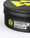 Matte Cosmetic Jar Mockup