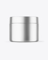 Metallic Cosmetic Jar Mockup