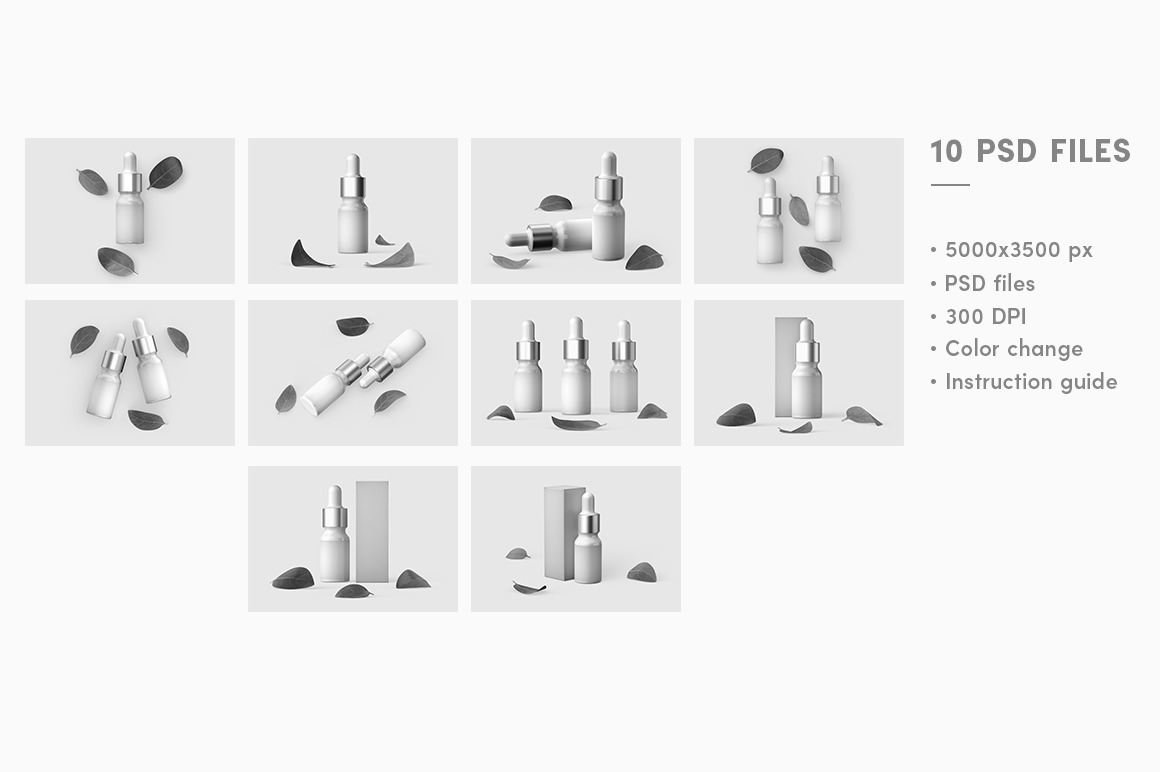 Dropper Bottle Mockup Set